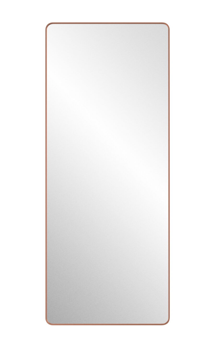 Lustro w miedzianej ramie z zaokrąglonymi narożnikami CORNER COPPER - produkt lustrowramie