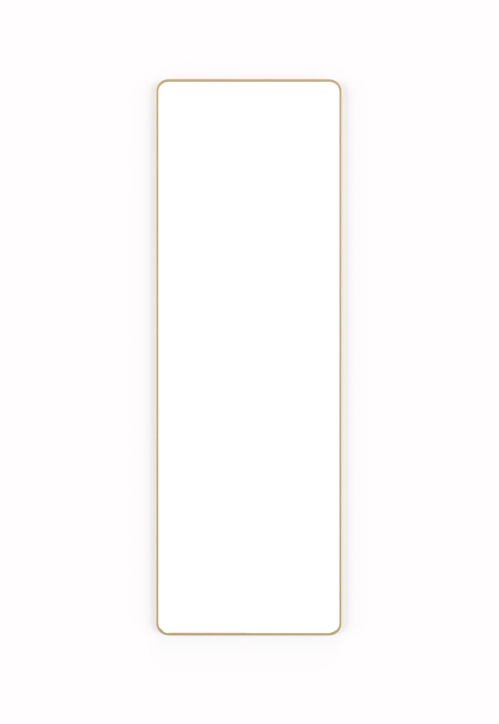 Lustro Corner Long Gold - złote wąskie w cienkiej ramie - produkt lustro w ramie