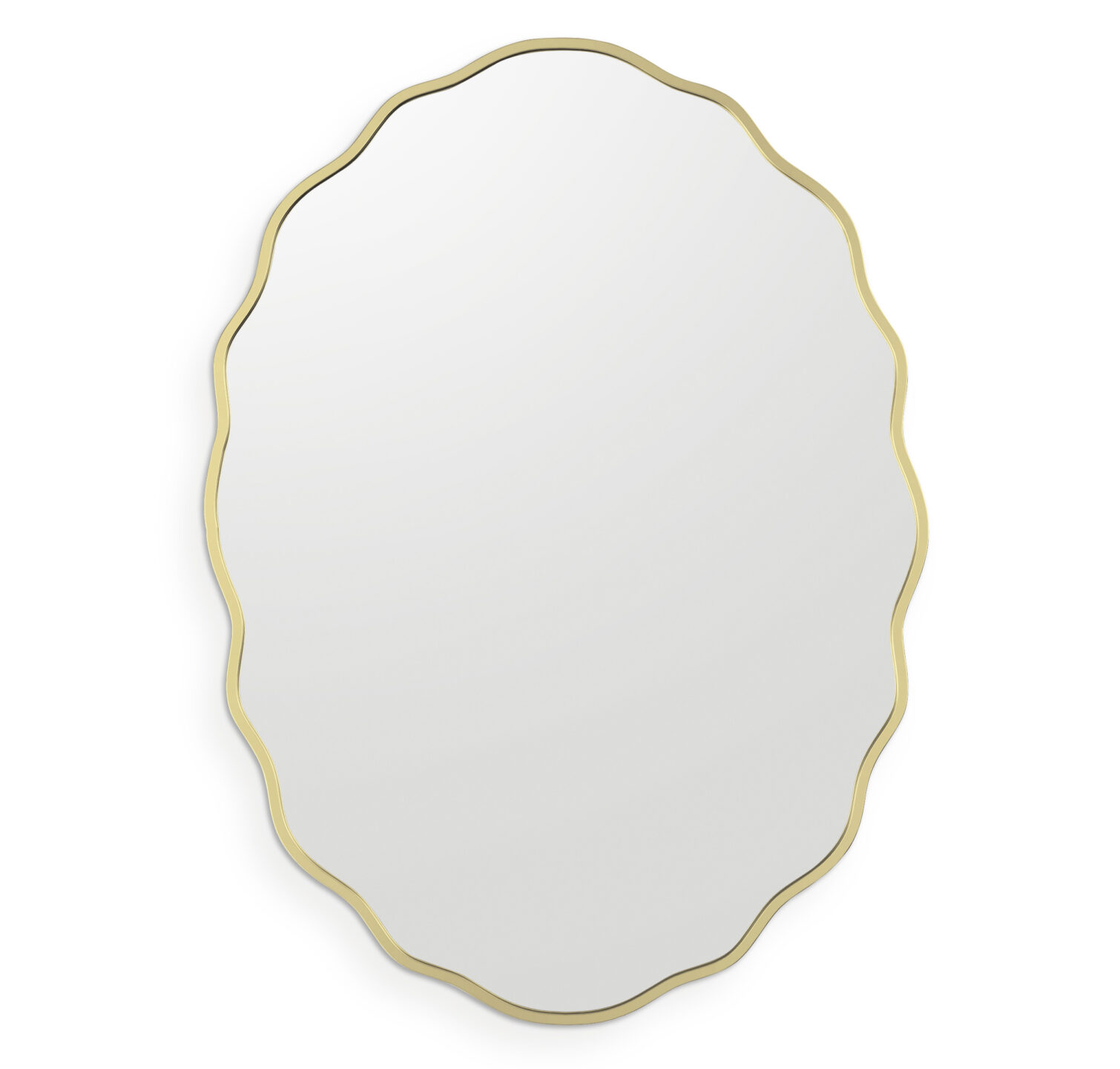 Złote lustro owalne RIBBON OVAL - produkt lustrowramie