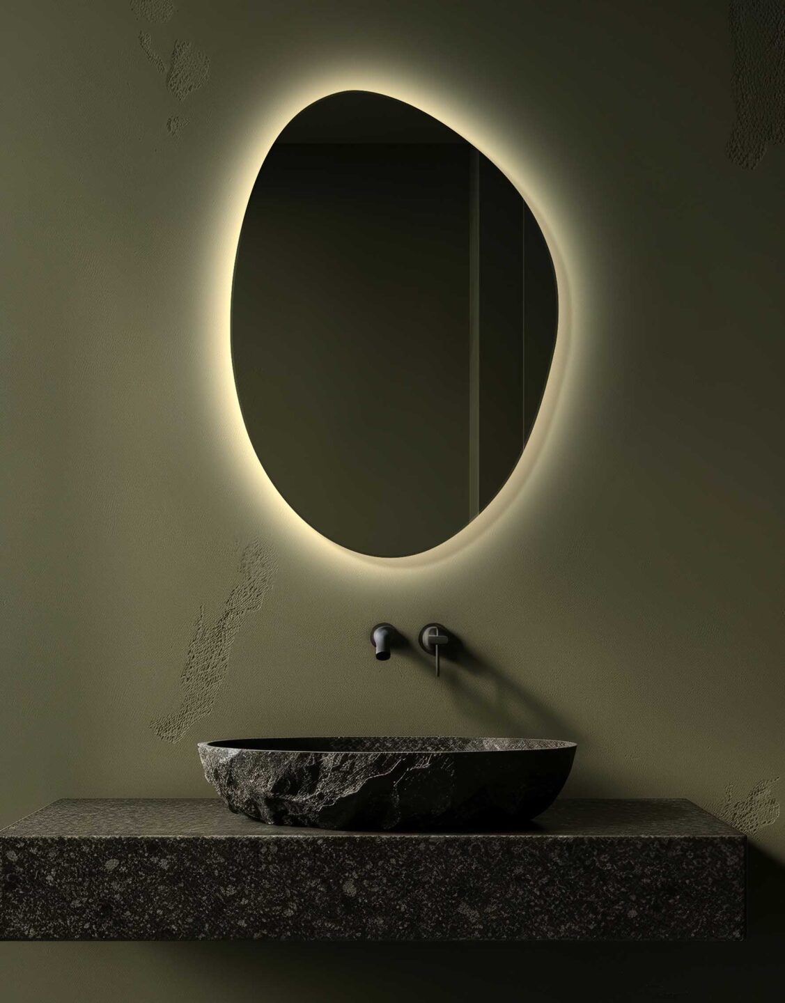 LUSTRO CUTTY LED - O ORGANICZNYM KSZTAŁCIE